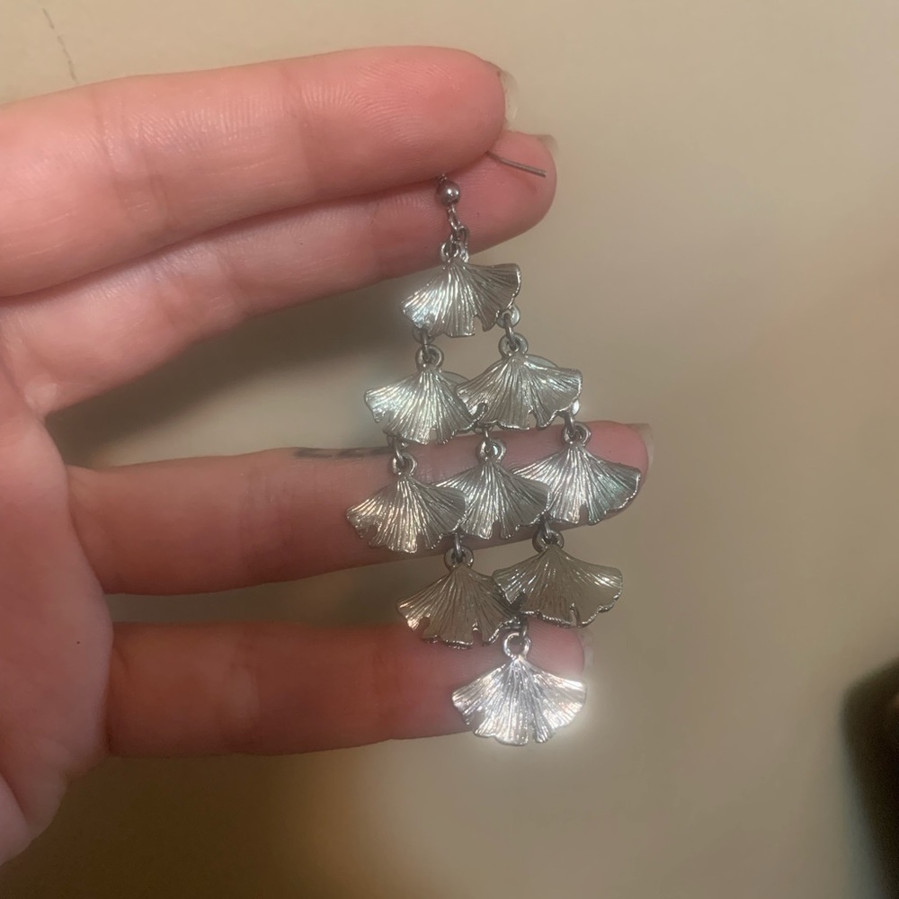 ginkgo leaf earrings